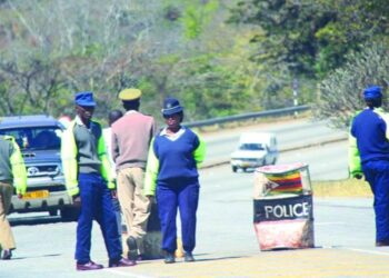 POLICE MOUNT ROADBLOCKS TO IBEX HILL POLICE STATION